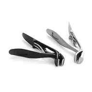 Professional Stainless Steel Nail Clippers – Toenail and Fingernail Trimmer for Thick Nails, Manicure and Pedicure Tool - Silver 230