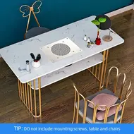 High-Speed Desk Nail Dust Vacuum Cleaner – Powerful, Low-Noise Nail Dust Collector Fan for Manicure Salons and Nail Art Tools - Silver 223