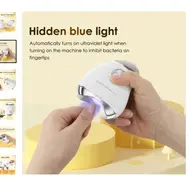Electric Automatic Nail Clipper With UV Light Manicure Nail Trimmer for Adult Baby Finger Toe Scissors Thick Nails Cutter - Silver 224