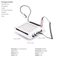 4 in 1 30000RPM Nail Drill Polishing Machine 80W Nail Dust Collector Vacuum Cleaner Device Lightening Hand Rest Nail Drill Bits 258