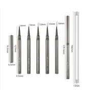 New 6/9/12/15/18mm Nail Liner Brush Set Drawing Line Stripe Painting Flower Pen Metal Handle Nail Brushes Nail Art Manicure Tool 310