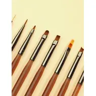 9PCS UV Gel Nail Brush Liner DIY Painting Pen Manicure Acrylic Drawing Brush for Nail Art Design Nails Tip Display Painting Tool 318
