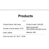 2024 New 298W Professional Manicure Phototherapy Machine Led Uv Nail Lamp Nail Polish Curing Dryer For Nails Supplies 316