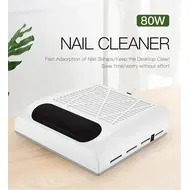80W Nail Dust Collector Powerful Extractor with Adjustable Wind Speed, Professional Manicure Nail Aspirator for Salon Equipment - Silver 238