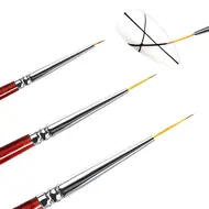 3Pcs Nail Brushes Line Drawing Nail Painting Pen Professional Nail Art DIY Set Acrylic Manicure French Thin Stripe Design Tools 329