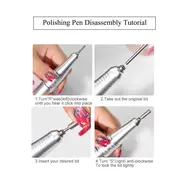 35000RPM Professional Nail Drilling Machine for Manicure Drill Tips Electric Nail Sander Pedicure File Polisher Equipment Tools - Gold 262