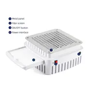 13W Nail Vacuum Extractor Built-in Desktop Nail Dust Collector, 12V Gel Nails Manicure Vacuum Cleaner 245