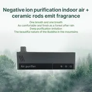 ​2 IN 1 Air Purifier and Aroma Diffuser with Digital Touchscreen Timer 4 Modes No Drill Wall Mount Ioniser Air Purifier for Pets Bedroom Dormitory Home Office Hotel 336