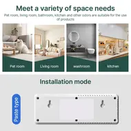 ​2 IN 1 Air Purifier and Aroma Diffuser with Digital Touchscreen Timer 4 Modes No Drill Wall Mount Ioniser Air Purifier for Pets Bedroom Dormitory Home Office Hotel 336