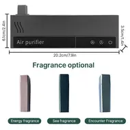 ​2 IN 1 Air Purifier and Aroma Diffuser with Digital Touchscreen Timer 4 Modes No Drill Wall Mount Ioniser Air Purifier for Pets Bedroom Dormitory Home Office Hotel 336