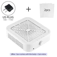 Turbine Brushless Nail Dust Remover Powerful Suction Nail Vacuum Cleaner Manicure Tool with Removable Filter Silent Dust Collector 252