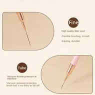 5 Sizes Nail Art Pens brushes Nail Art Tool Set for Long Lines Nail Drawing Pen for Home Use and Professional Nail Salon Design - White 307