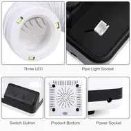 60W Dust Collector Machine Nail Dust Vacuum Cleaner Dental Laboratory Vacuum Dust Collector Teeth Polish Dust Vacuum Cleaner Vacuum Dust Remover 251