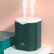 2L Double Spray Humidifier with LED Light Cool Mist Auto Shut Off Humidifier -  Pink 349