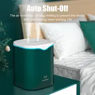 2L Double Spray Humidifier with LED Light Cool Mist Auto Shut Off Humidifier -  Pink 349