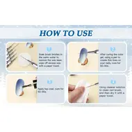 6 Size Nail Art Liner Brushes 5/7/9/11/20/25mm Painting Nail Art Brush Dotting Drawing Tool Long Lines Thin Details Manicure Pen - Blue 313