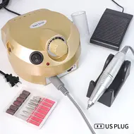 35000RPM Professional Nail Drilling Machine for Manicure Drill Tips Electric Nail Sander Pedicure File Polisher Equipment Tools - Gold 262