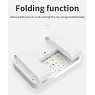 180W Foldable UV LED Nail Lamp for Nails Gel Polish 66 Beads 4 Timer Setting UV Drying Light Professional Curing Dryer Lamps 315