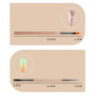 9PCS UV Gel Nail Brush Liner DIY Painting Pen Manicure Acrylic Drawing Brush for Nail Art Design Nails Tip Display Painting Tool 318