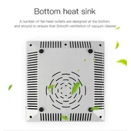 80W Nail Dust Collector Powerful Extractor with Adjustable Wind Speed, Professional Manicure Nail Aspirator for Salon Equipment - Silver 238