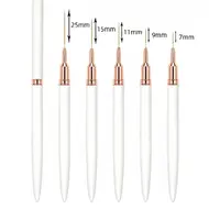 5 Sizes Nail Art Pens brushes Nail Art Tool Set for Long Lines Nail Drawing Pen for Home Use and Professional Nail Salon Design - White 307