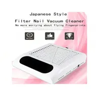 80W Nail Dust Collector Powerful Extractor with Adjustable Wind Speed, Professional Manicure Nail Aspirator for Salon Equipment - Silver 238