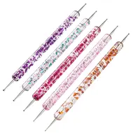 31Pcs Nail Art Brush Design Tip Painting Drawing Carving Dotting Pen FlatFan Liner Acrylic Gel UV Polish Manicure Tools - White 322