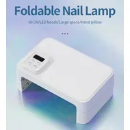 180W Foldable UV LED Nail Lamp for Nails Gel Polish 66 Beads 4 Timer Setting UV Drying Light Professional Curing Dryer Lamps 315
