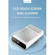 4500RPM Fan Speed LCD Touch Screen Rechargeable Nail Art Vacuum Cleaner with Hand Pads Nail Duster Nail Fan Nail Art Machine 257
