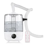 ​4L Bedroom Humidifier Ultrasonic Humidifier Aroma Diffuser Touch Control Buttons with LCD Screen Remote Control Extra Long Hose Nozzle Ultra Silent Timer 3 Mist Modes Auto Standby 347
