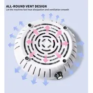 45000 RPM Nail Dust Collector Powerful Suction Nail Dust Extractor with Vacuum Fan and Filter for Nail Art and Manicure 244