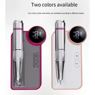 35000RPM Electric Nail Drill Machine Set Nail Files Drill Bits Gel Polish Remover Professional Portable Nail Polisher Equipment - Silver 276