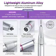 35000RPM Electric Nail Drill Machine Set Nail Files Drill Bits Gel Polish Remover Professional Portable Nail Polisher Equipment - Silver 276