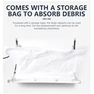 40W Strong Suction Nail Dust Collector  2 Hand Nail Vacuum Cleaner with 3 Fans for Pedicure, Manicure, and Nail Art Salon Tools 233