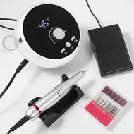 New 45000RPM Professional Electric Nail Drill Manicure Machine Low Noise Nails Sander Set Nail Salon Polisher Equipment Tools - Black 293
