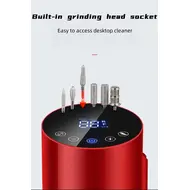 35000RPM Nail Drill Machine Foot Pedal Electric Nail Pedicure File Manicure Salon Polishing Milling Low Noise Armor Removal Tool - Red 278