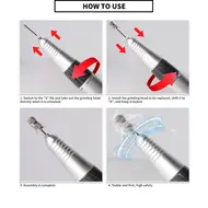 35000RPM Nail Drill Machine Foot Pedal Electric Nail Pedicure File Manicure Salon Polishing Milling Low Noise Armor Removal Tool - Red 278