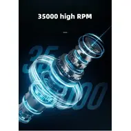 35000RPM Nail Drill Machine Foot Pedal Electric Nail Pedicure File Manicure Salon Polishing Milling Low Noise Armor Removal Tool - Red 278