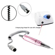 Professional Electric Nail Drill Machine Stainless Steel Pink Pen 35000RPM manicure milling cutter handle Drill Accessory 273