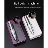 35000RPM Electric Nail Drill Machine Set Nail Files Drill Bits Gel Polish Remover Professional Portable Nail Polisher Equipment - Silver 276