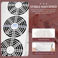 40W Strong Suction Nail Dust Collector  2 Hand Nail Vacuum Cleaner with 3 Fans for Pedicure, Manicure, and Nail Art Salon Tools 233