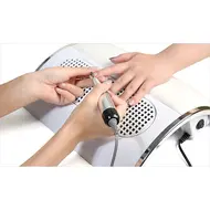 40W Strong Suction Nail Dust Collector  2 Hand Nail Vacuum Cleaner with 3 Fans for Pedicure, Manicure, and Nail Art Salon Tools 233