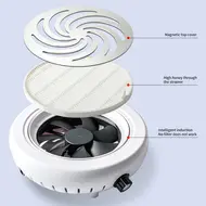 45000 RPM Nail Dust Collector Powerful Suction Nail Dust Extractor with Vacuum Fan and Filter for Nail Art and Manicure 244