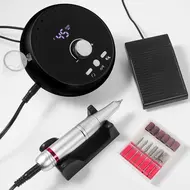 New 45000RPM Professional Electric Nail Drill Manicure Machine Low Noise Nails Sander Set Nail Salon Polisher Equipment Tools - Black 293