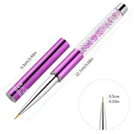 5/7/9/11/15/20mm Nail Art Liner Brushes Painting Flower French Stripes Line Grid UV Gel Pen Crystal Rhinestone Acrylic Tools 317
