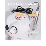 35000RPM Professional Nail Drilling Machine for Manicure Drill Tips Electric Nail Sander Pedicure File Polisher Equipment Tools - Gold 262