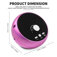 New 45000RPM Professional Electric Nail Drill Manicure Machine Low Noise Nails Sander Set Nail Salon Polisher Equipment Tools - Pink 294