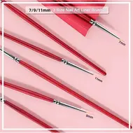 3Pcs Nail Brushes Line Drawing Nail Painting Pen Professional Nail Art DIY Set Acrylic Manicure French Thin Stripe Design Tools 29000329