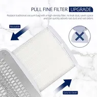 13W Nail Vacuum Extractor Built-in Desktop Nail Dust Collector, 12V Gel Nails Manicure Vacuum Cleaner 245