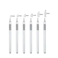 6 Size Nail Art Liner Brushes 5/7/9/11/20/25mm Painting Nail Art Brush Dotting Drawing Tool Long Lines Thin Details Manicure Pen - Blue 313